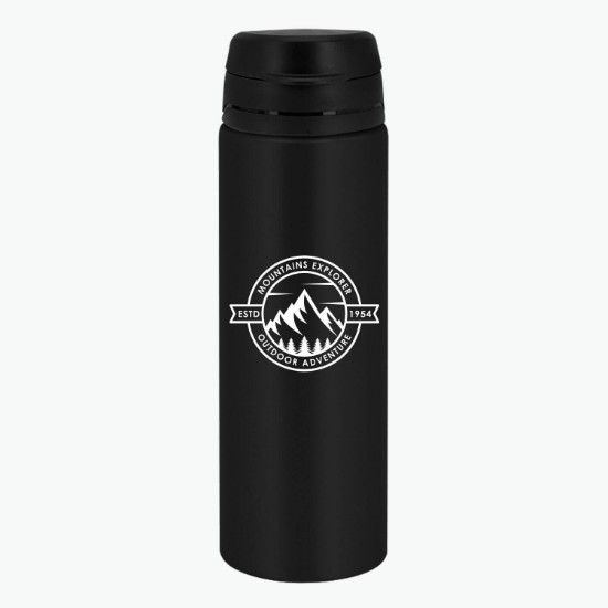 FastFlow Recycled Aluminum Bottle with Flip Lid - 20 oz - 24-Hour Production