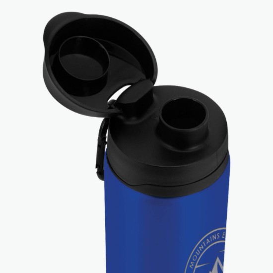 FastFlow Recycled Aluminum Bottle with Flip Lid - 20 oz - Engraved - 24-Hour Production
