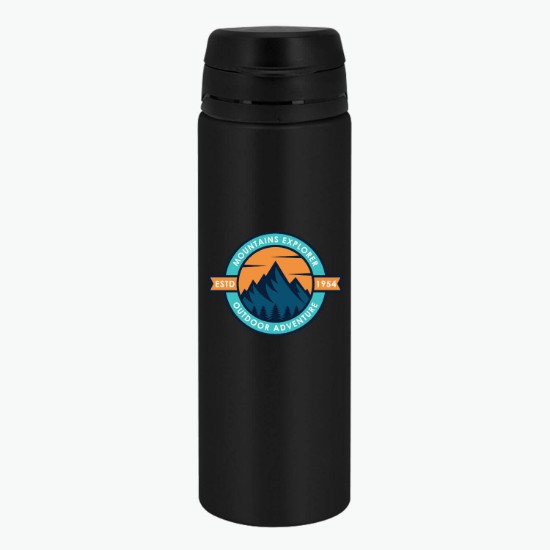 FastFlow Recycled Aluminum Bottle with Flip Lid - 20 oz - Full Color - 24-Hour Production
