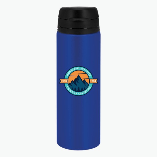 FastFlow Recycled Aluminum Bottle with Flip Lid - 20 oz - Full Color - 24-Hour Production
