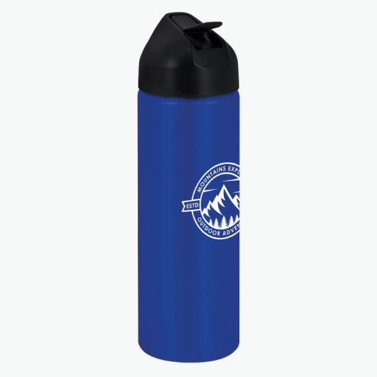 FastFlow Recycled Aluminum Bottle with Straw Lid - 20 oz