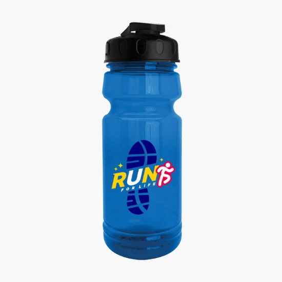 24 oz. Trainer UpCycle rPET Sports bottle with USA Flip Lid - Full Color