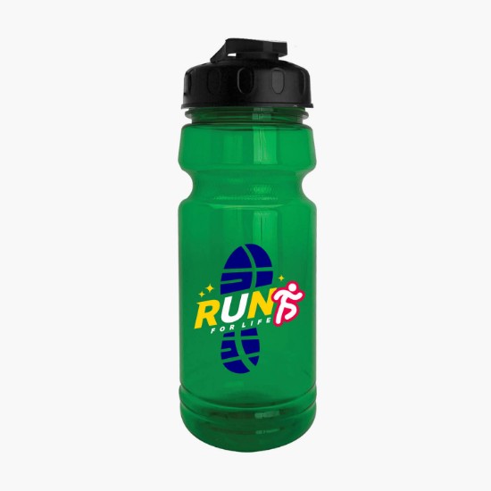 24 oz. Trainer UpCycle rPET Sports bottle with USA Flip Lid - Full Color