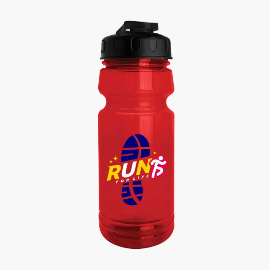 24 oz. Trainer UpCycle rPET Sports bottle with USA Flip Lid - Full Color