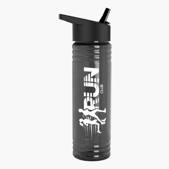 24 oz. UpCycle Slim Fit rPET Bottle with Flip Straw Lid