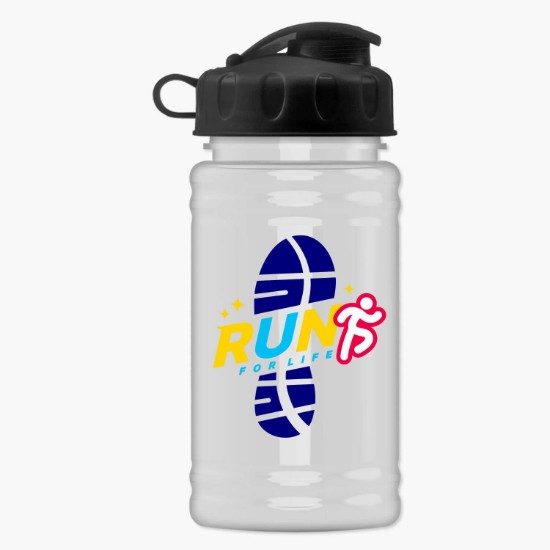 16 oz. UpCycle Mini rPET Sports Bottle with Flip Lid - Full Color