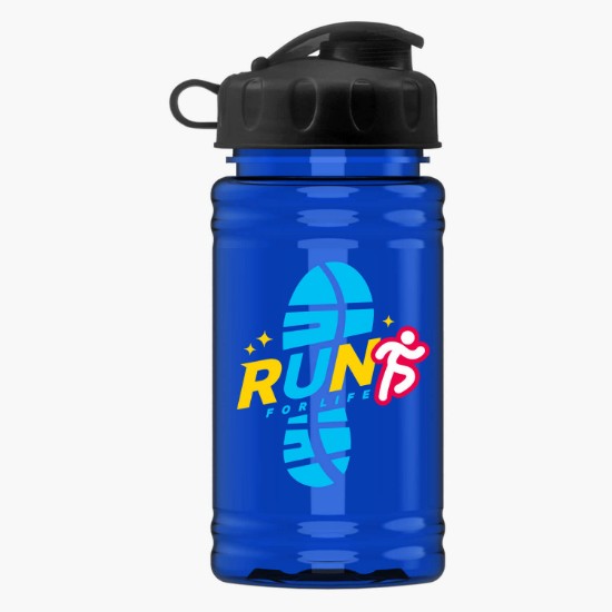 16 oz. UpCycle Mini rPET Sports Bottle with Flip Lid - Full Color