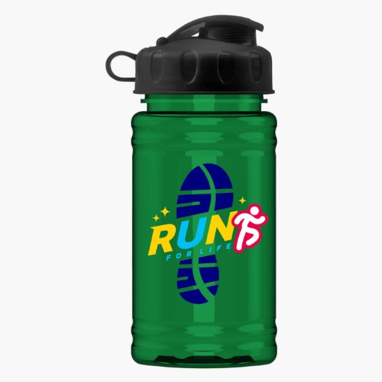 16 oz. UpCycle Mini rPET Sports Bottle with Flip Lid - Full Color