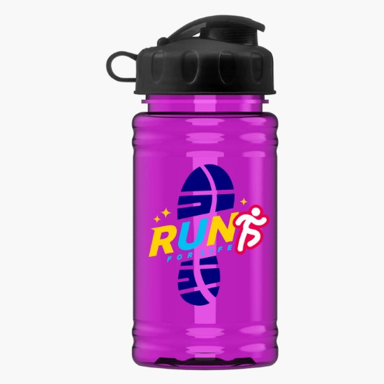 16 oz. UpCycle Mini rPET Sports Bottle with Flip Lid - Full Color