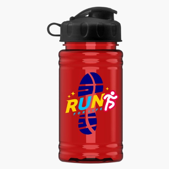 16 oz. UpCycle Mini rPET Sports Bottle with Flip Lid - Full Color