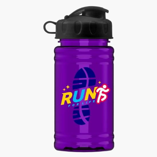 16 oz. UpCycle Mini rPET Sports Bottle with Flip Lid - Full Color