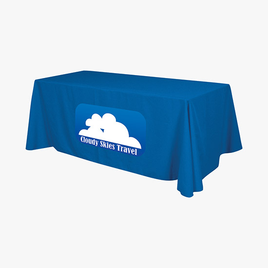 6' Closed Back Throw with Full Color Imprint