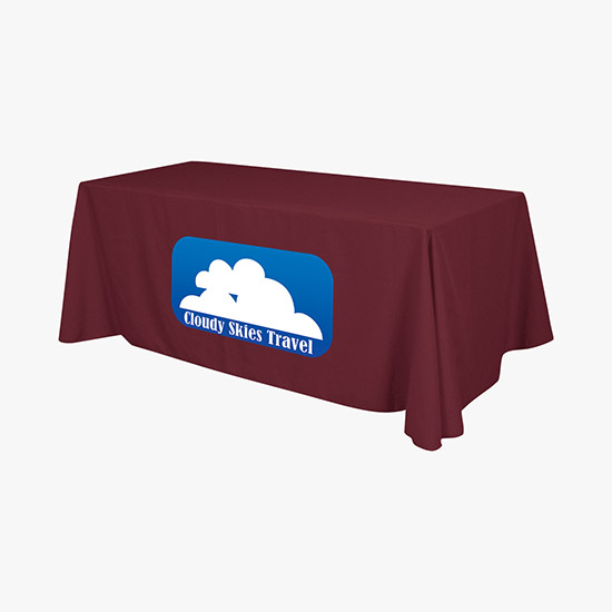 6' Closed Back Throw with Full Color Imprint