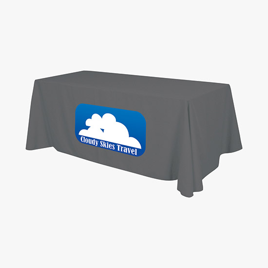 6' Closed Back Throw with Full Color Imprint