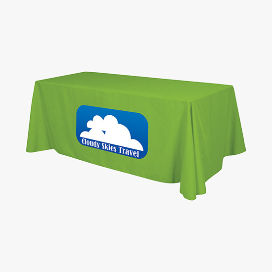 6' Closed Back Throw with Full Color Imprint
