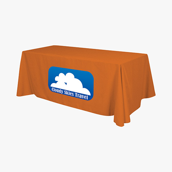 6' Closed Back Throw with Full Color Imprint