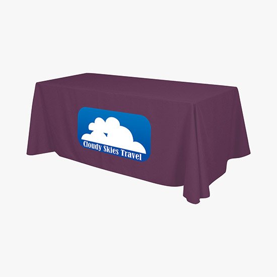 6' Closed Back Throw with Full Color Imprint