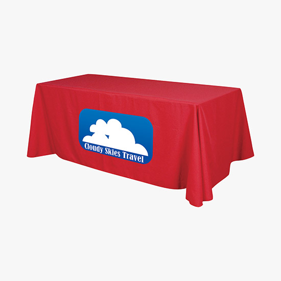 6' Closed Back Throw with Full Color Imprint