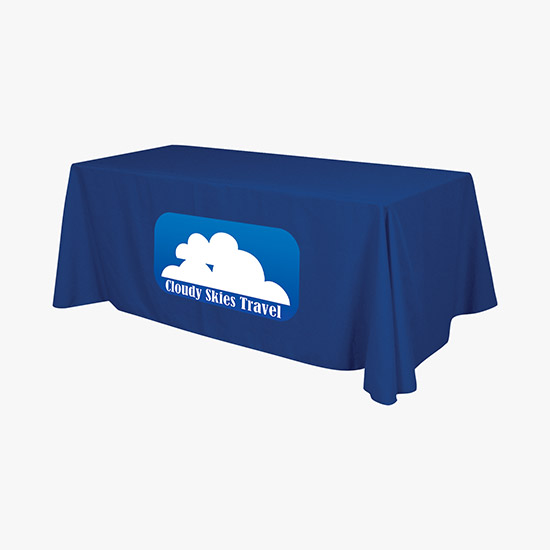 6' Closed Back Throw with Full Color Imprint