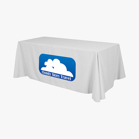 6' Closed Back Throw with Full Color Imprint