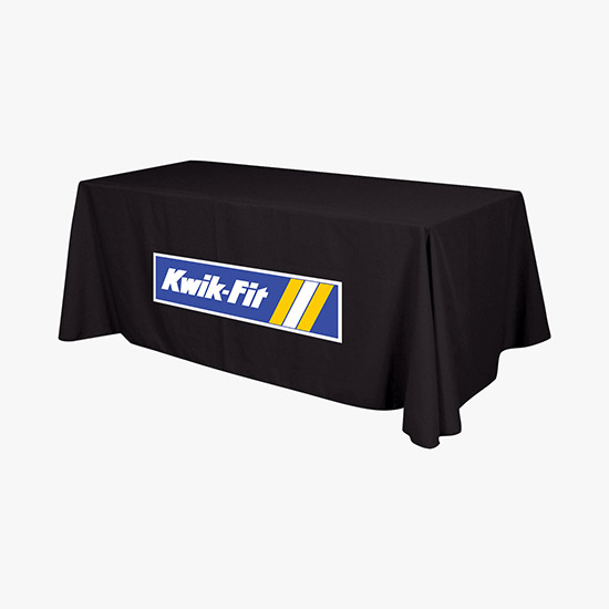 8' Closed Back Throw with Full Color Imprint