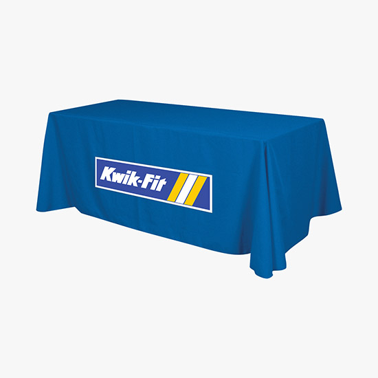 8' Closed Back Throw with Full Color Imprint