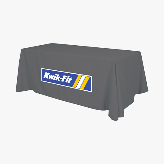 8' Closed Back Throw with Full Color Imprint