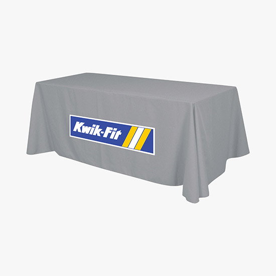8' Closed Back Throw with Full Color Imprint