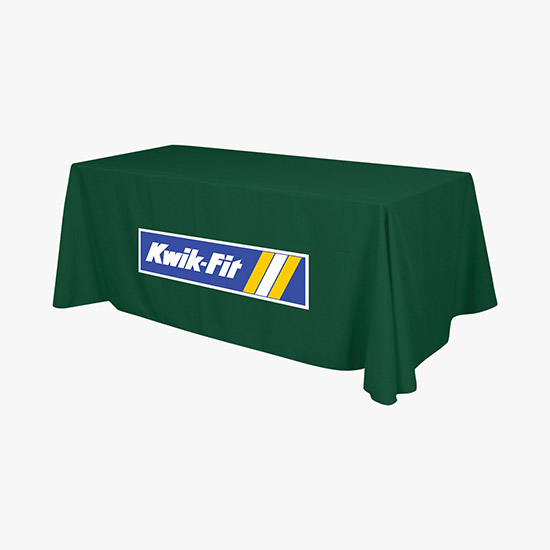 8' Closed Back Throw with Full Color Imprint