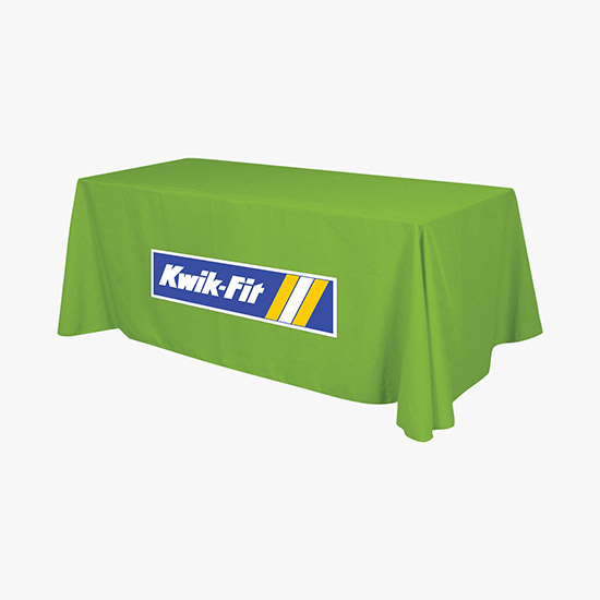 8' Closed Back Throw with Full Color Imprint