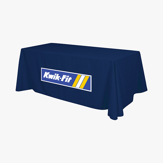 8' Closed Back Throw with Full Color Imprint