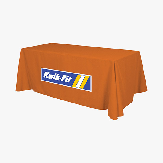 8' Closed Back Throw with Full Color Imprint