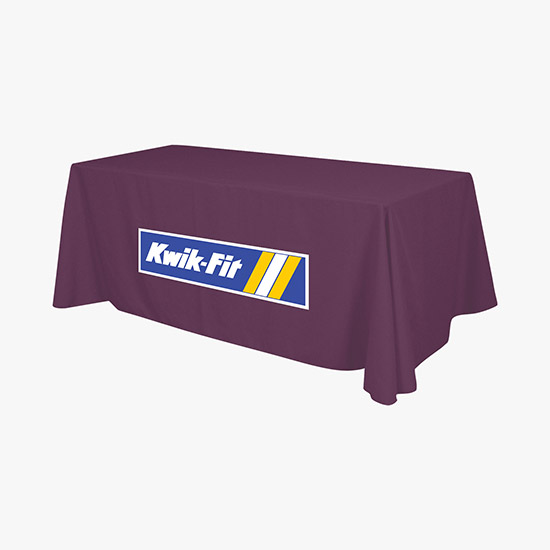 8' Closed Back Throw with Full Color Imprint