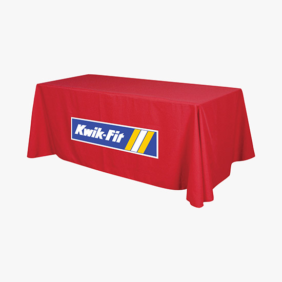 8' Closed Back Throw with Full Color Imprint