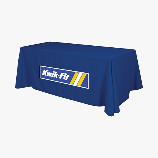 8' Closed Back Throw with Full Color Imprint