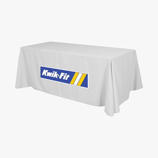 8' Closed Back Throw with Full Color Imprint