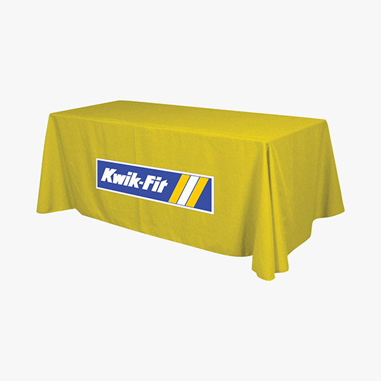8' Closed Back Throw with Full Color Imprint