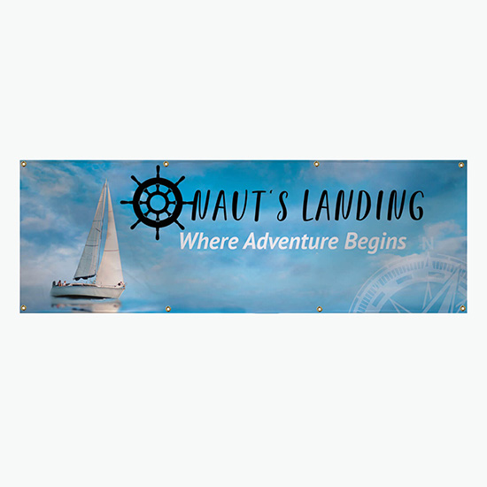 2' x 6'  Full Color Outdoor Mesh Banner - Single Sided