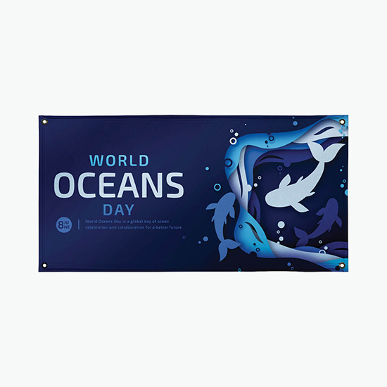 4' x 8'  Full Color Outdoor Mesh Banner - Single Sided