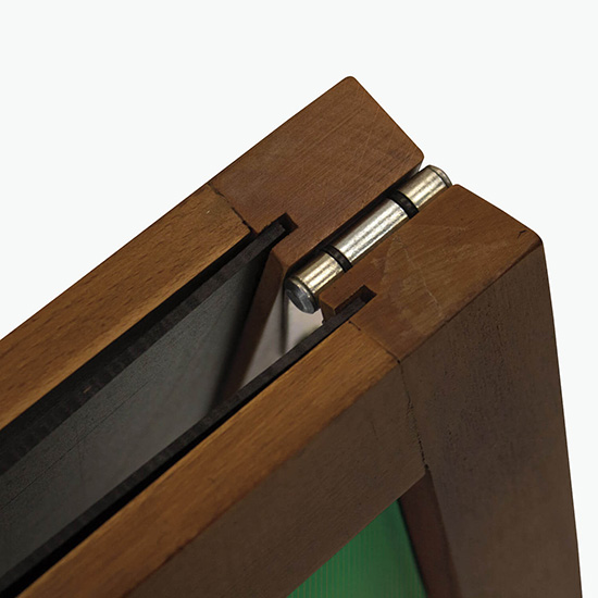 Economy Wood A-Frame Imprinted Chalkboard