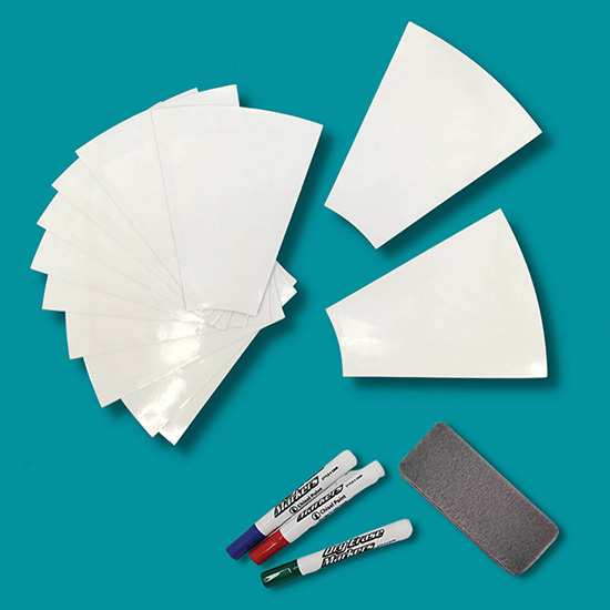 12 Slot Dry Erase Cut-Out Prize Wheel - 31