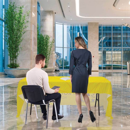 8' Lightweight Open Back Full Color Table Cover