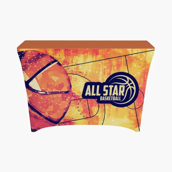 4' Full Color Stretch Table Cover