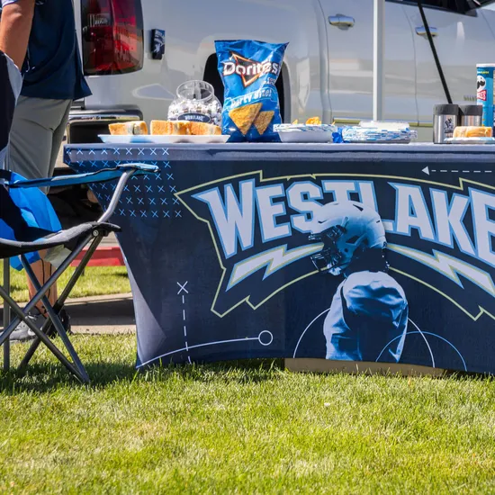 6' Full Color Stretch Table Cover