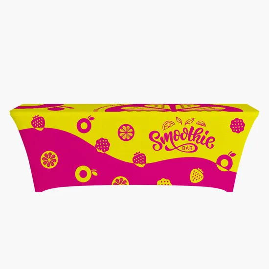 8' Full Color Stretch Table Cover