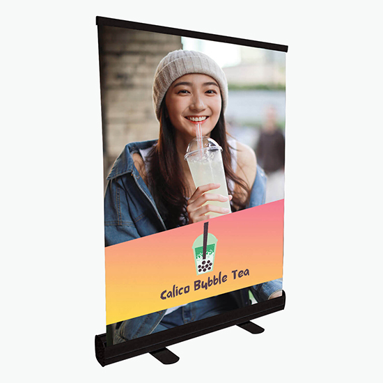 24'' PVC-Free Economy Tabletop Retractor Banner
