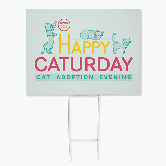 Full Color Single Sided Corrugated Sign Kit - 36 x 24 | Marco Promos