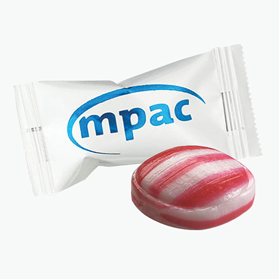 Individually Wrapped Striped Mints