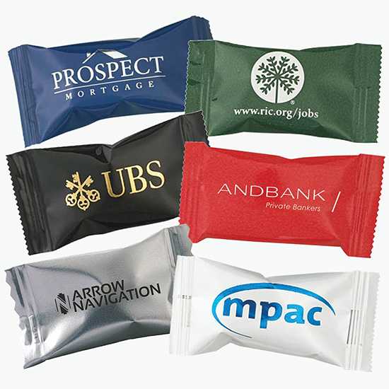 Individually Wrapped Mega Mints - Colored Wrapper