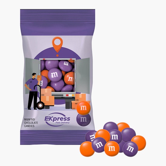 1 oz Full Color Snack Bag - Color Choice M&Ms